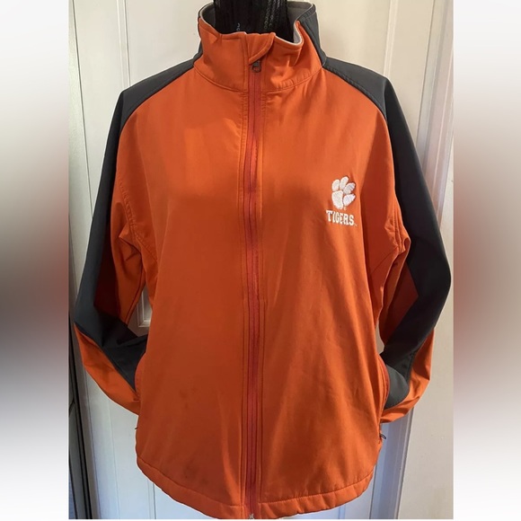 Clemson Tigers Men’s L Fleece Lined Jacket Orange/Gray Pro Edge Knights Apparel - Picture 2 of 14